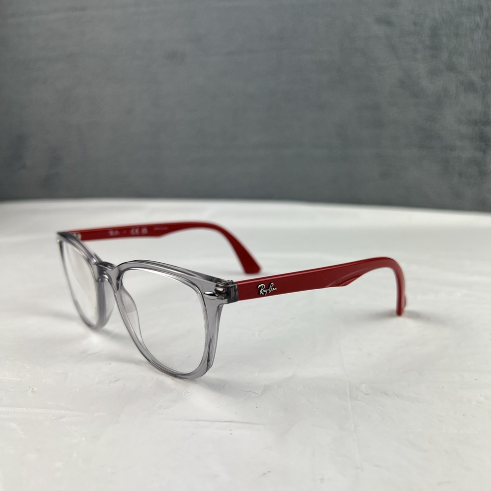 Ray-Ban Eyeglasses Kids RB1601 3812 Red Gray Crystal 48-18-130 Frames Only EUC